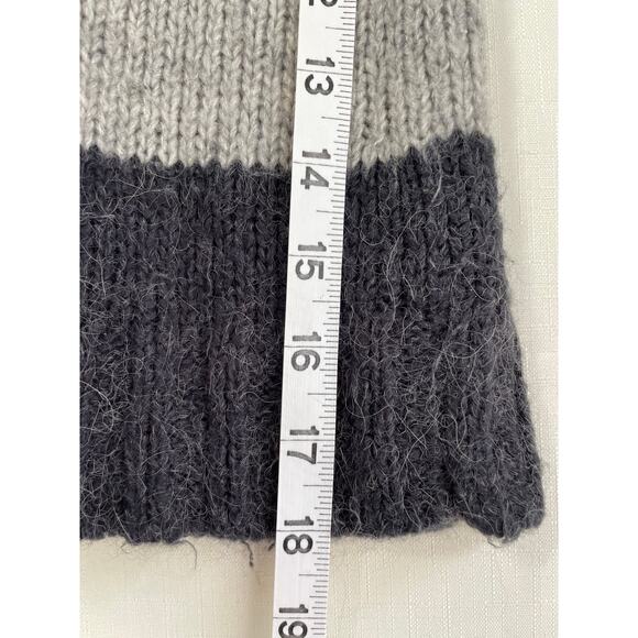GAP Alpaca Blend Sweater Size XXL Scoop Neck Stripe Colorblock Minimalist Preppy - Picture 11 of 11